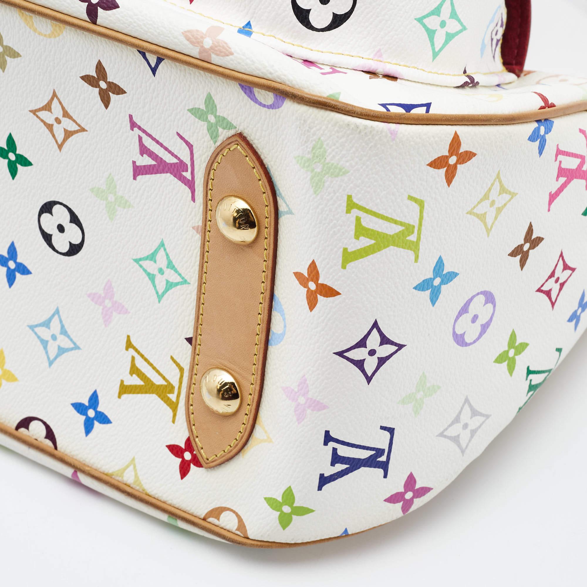 Louis Vuitton White Multicolor Monogram Canvas Rita Bag 2