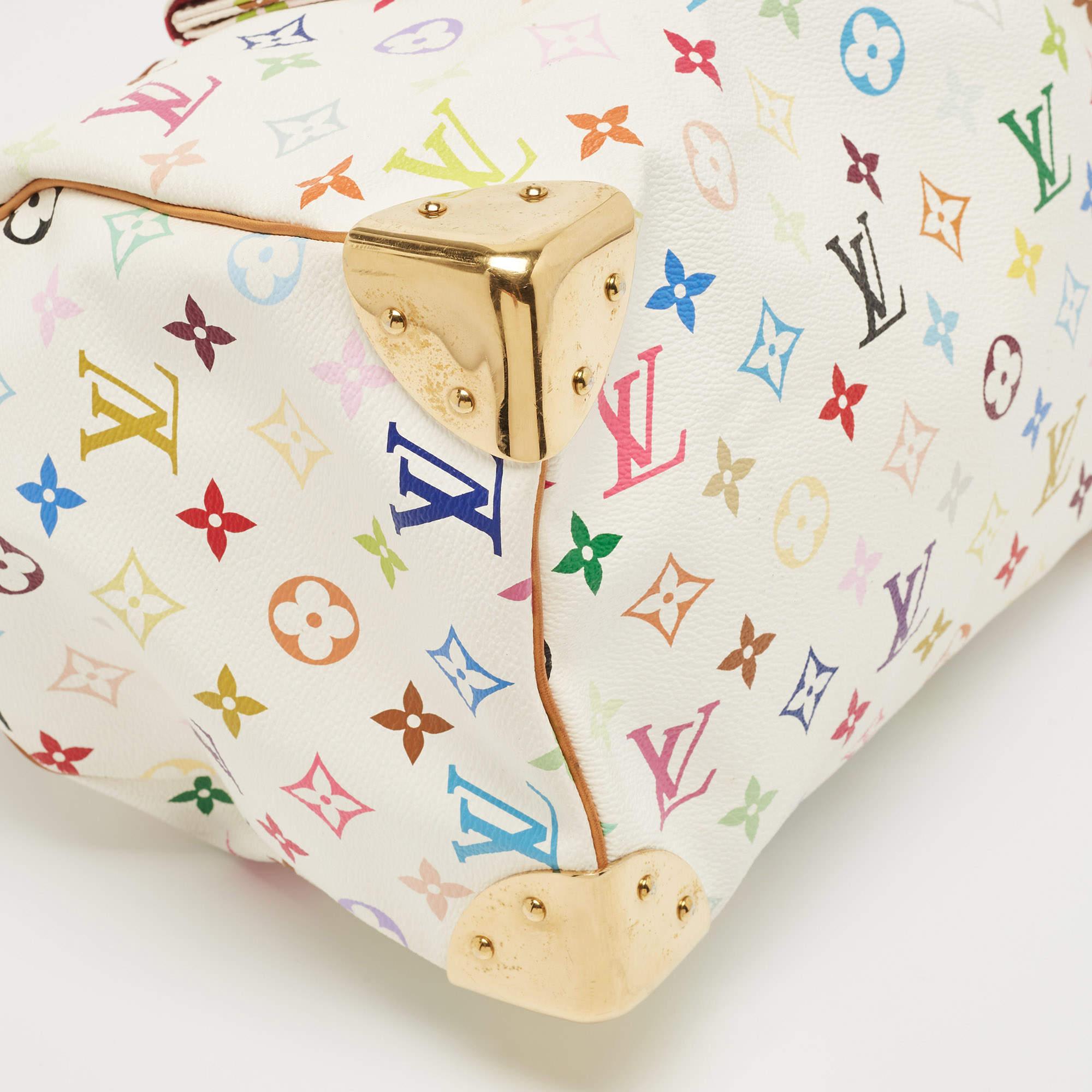Louis Vuitton White/Multicolor Monogram Canvas Speedy 30 Bag 5