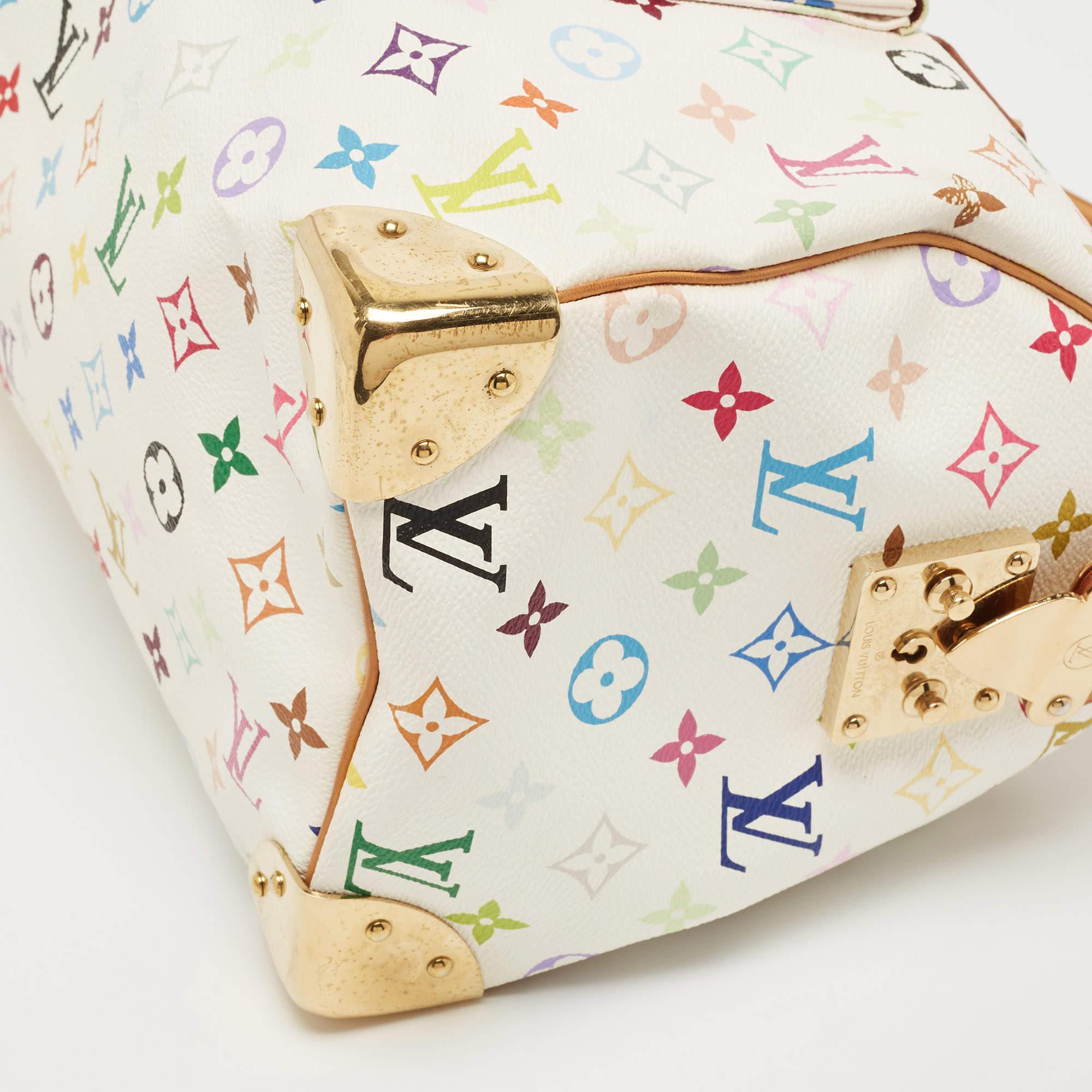 Louis Vuitton White/Multicolor Monogram Canvas Speedy 30 Bag 6