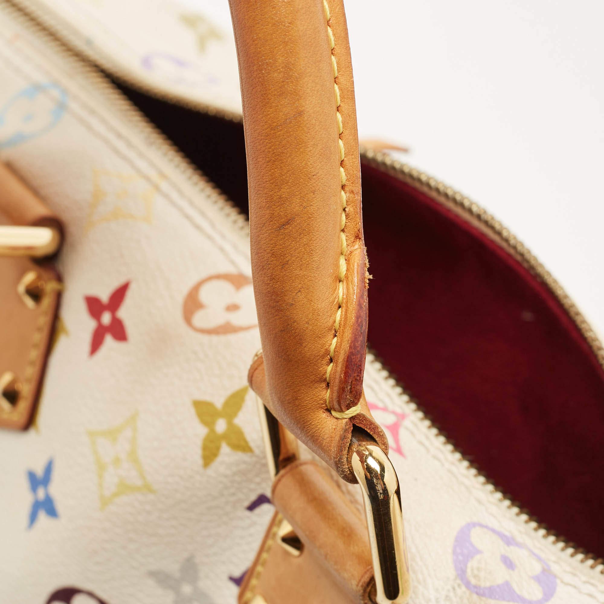 Louis Vuitton White Multicolor Monogram Canvas Speedy 30 Bag 9