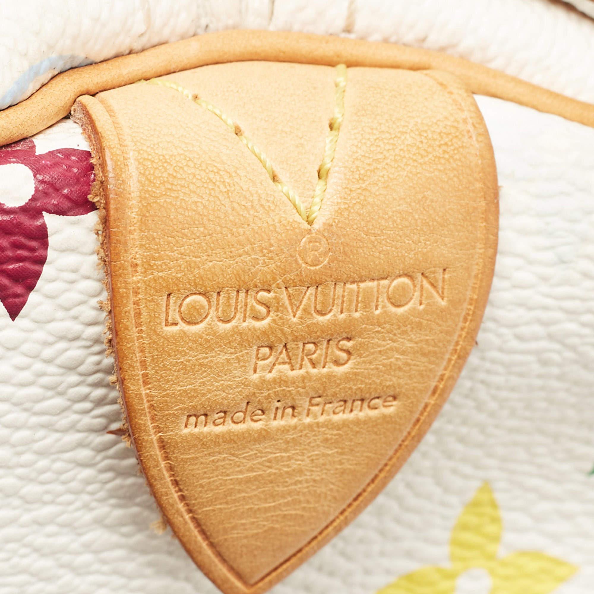 Louis Vuitton White/Multicolor Monogram Canvas Speedy 30 Bag 10
