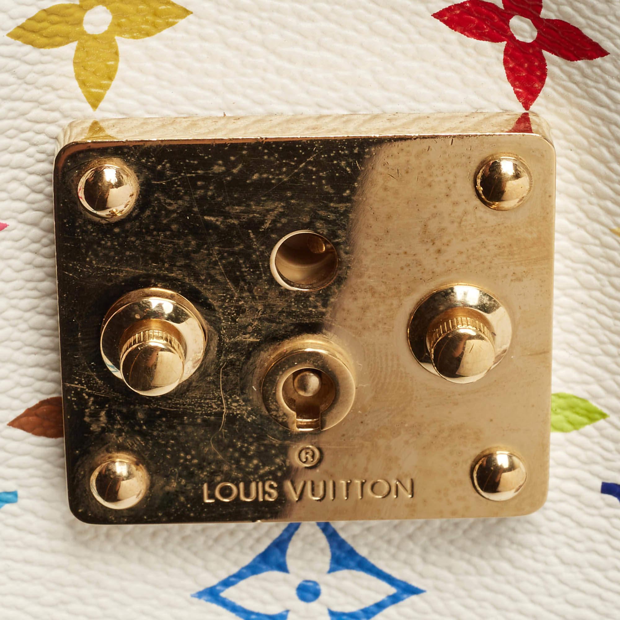 Louis Vuitton White/Multicolor Monogram Canvas Speedy 30 Bag 2