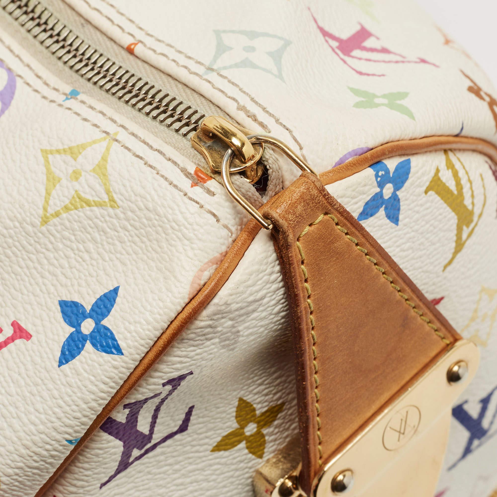 Louis Vuitton White/Multicolor Monogram Canvas Speedy 30 Bag 3
