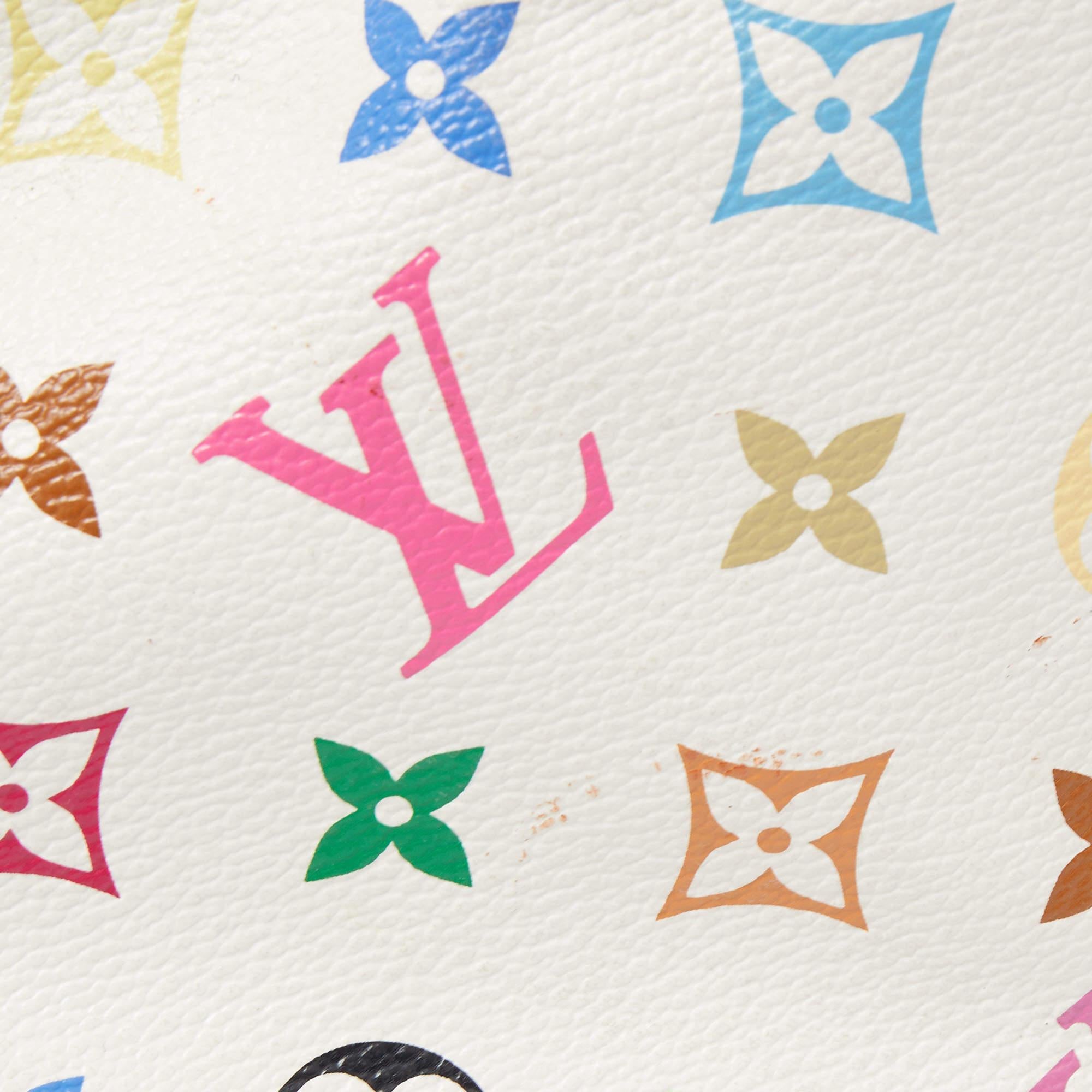 Louis Vuitton White Multicolor Monogram Canvas Ursula Bag 5