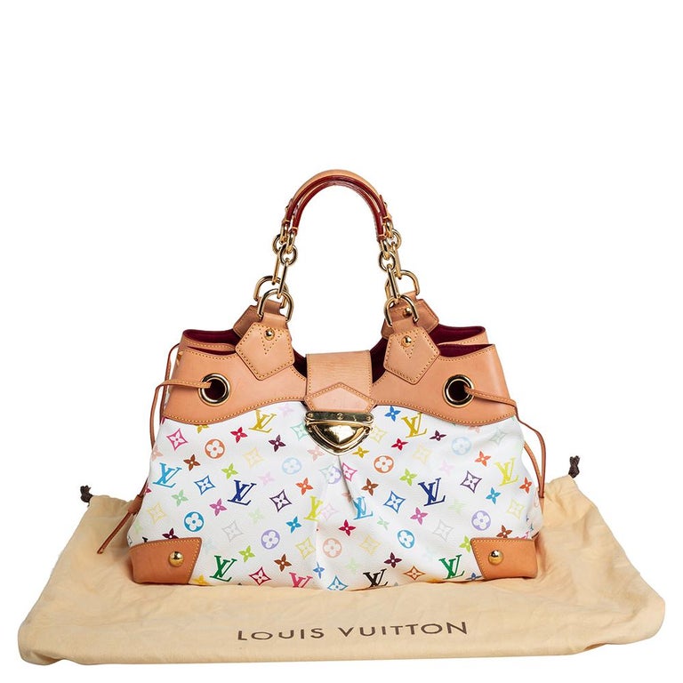 Louis Vuitton White Multicolor Monogram Canvas Ursula Bag
