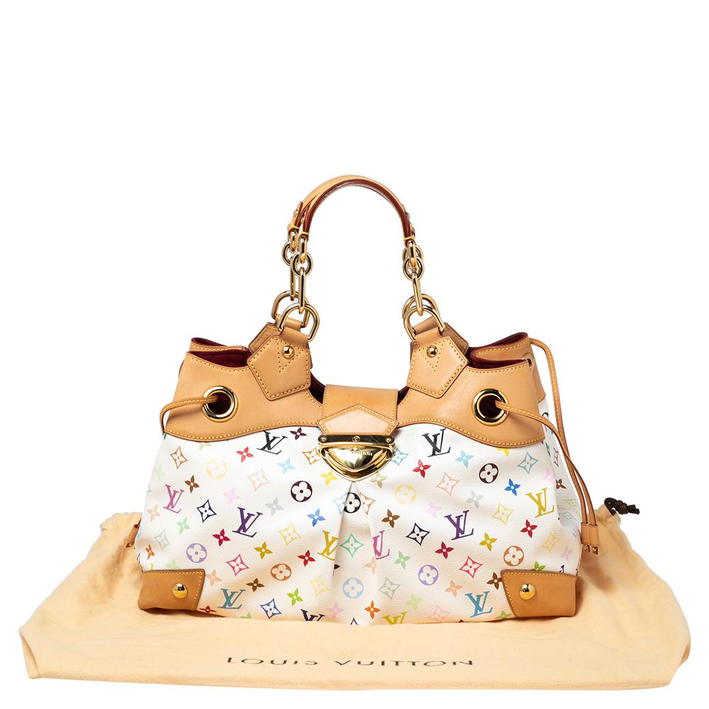 Louis Vuitton White Multicolor Monogram Canvas Ursula Bag 5