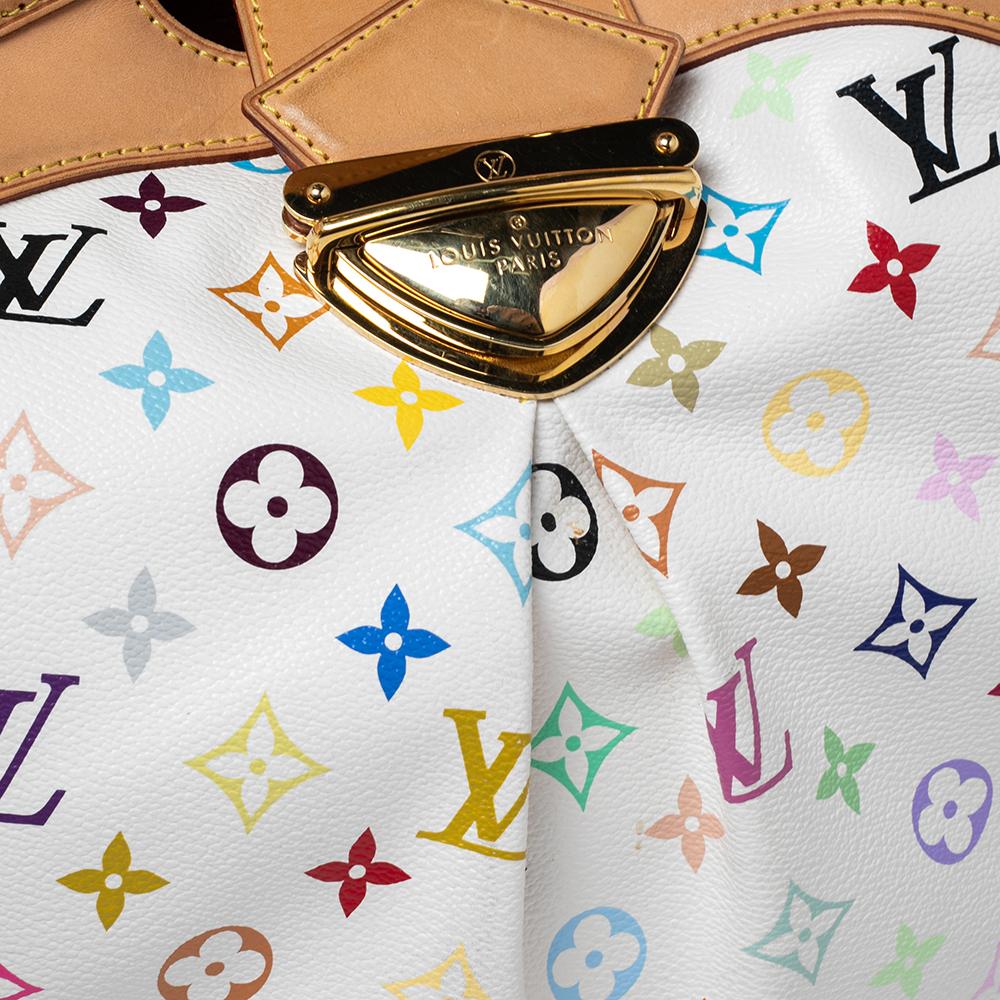 Louis Vuitton White Multicolor Monogram Canvas Ursula Bag 1