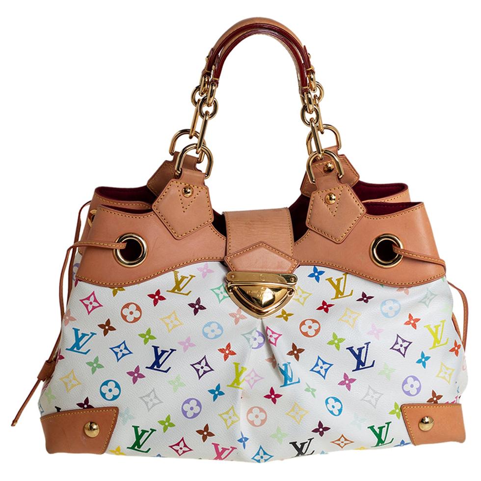 Louis Vuitton White Multicolor Monogram Canvas Ursula Bag