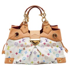 Louis Vuitton Studded Riveting 227296 White Leather Shoulder Bag For Sale  at 1stDibs