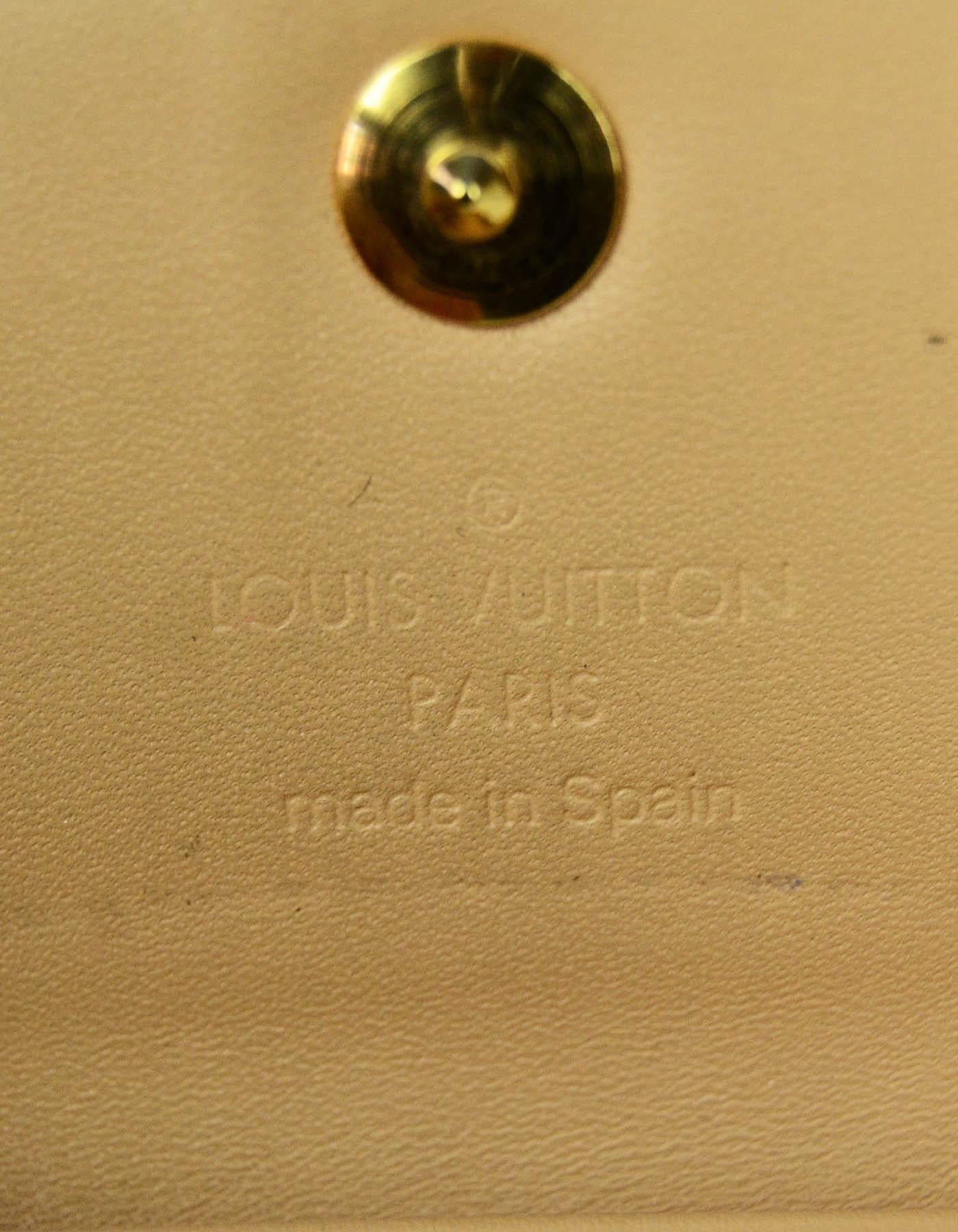 Women's Louis Vuitton White Multicolor Monogram Card Holder Wallet For Sale