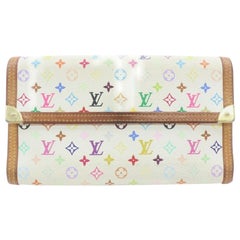Louis Vuitton Monograma Multicolor Blanco Cartera Trifold Sarah Internacional