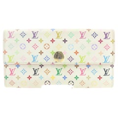 Louis Vuitton Portefeuille Murakami Sarah multicolore blanc 3LV814K