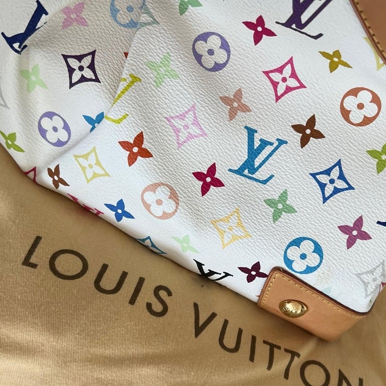 White Louis Vuitton Monogram Multicolore Ursula Handbag – Designer