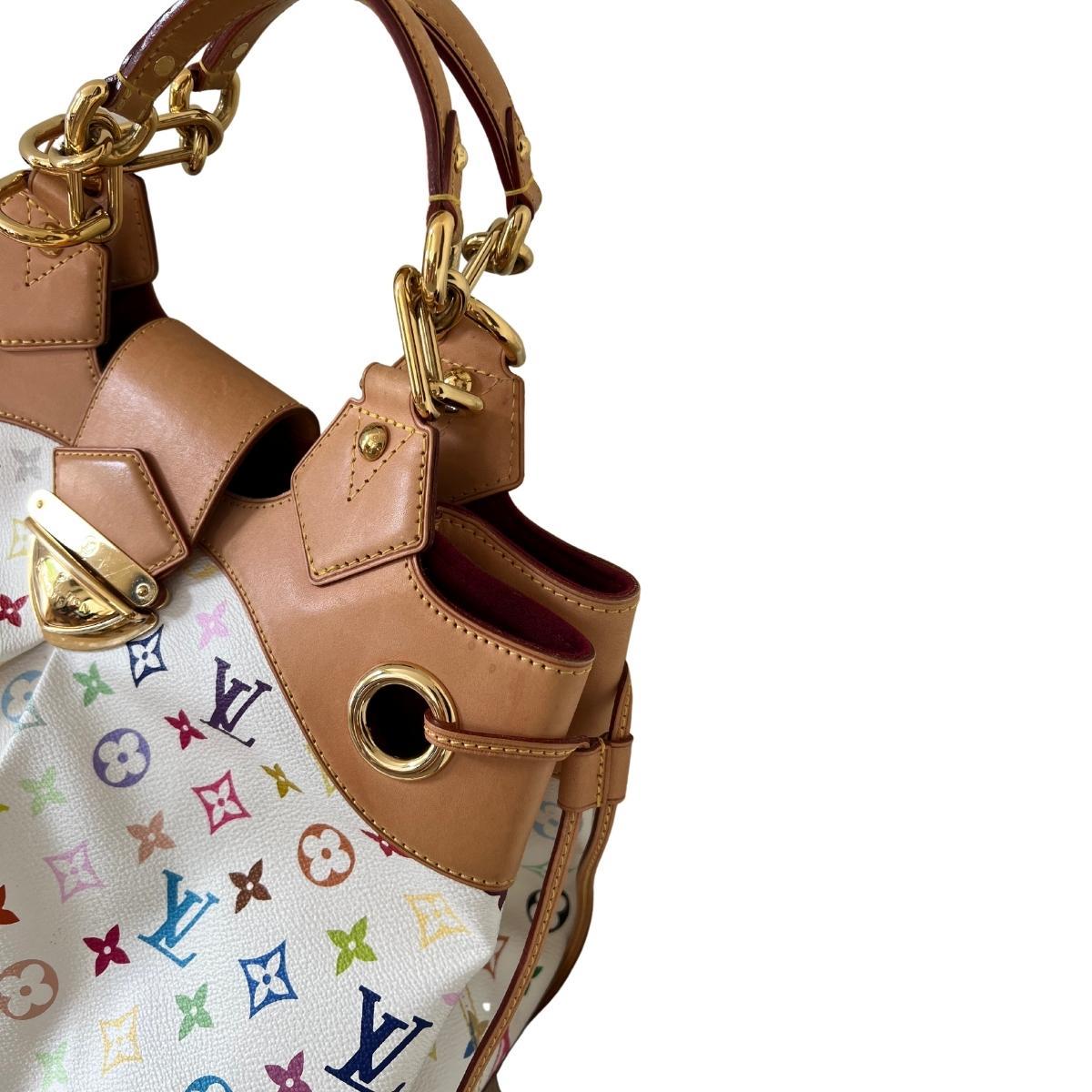 Louis Vuitton White Multicolor Ursula For Sale 2