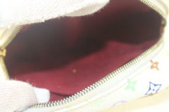 Louis Vuitton White Multicolor Wapity Trousse Cosmetic Wristlet 1LK83K