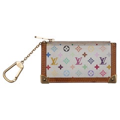 Weißer und mehrfarbiger Schlüsselbeutel von Louis Vuitton aus Murakami 2006