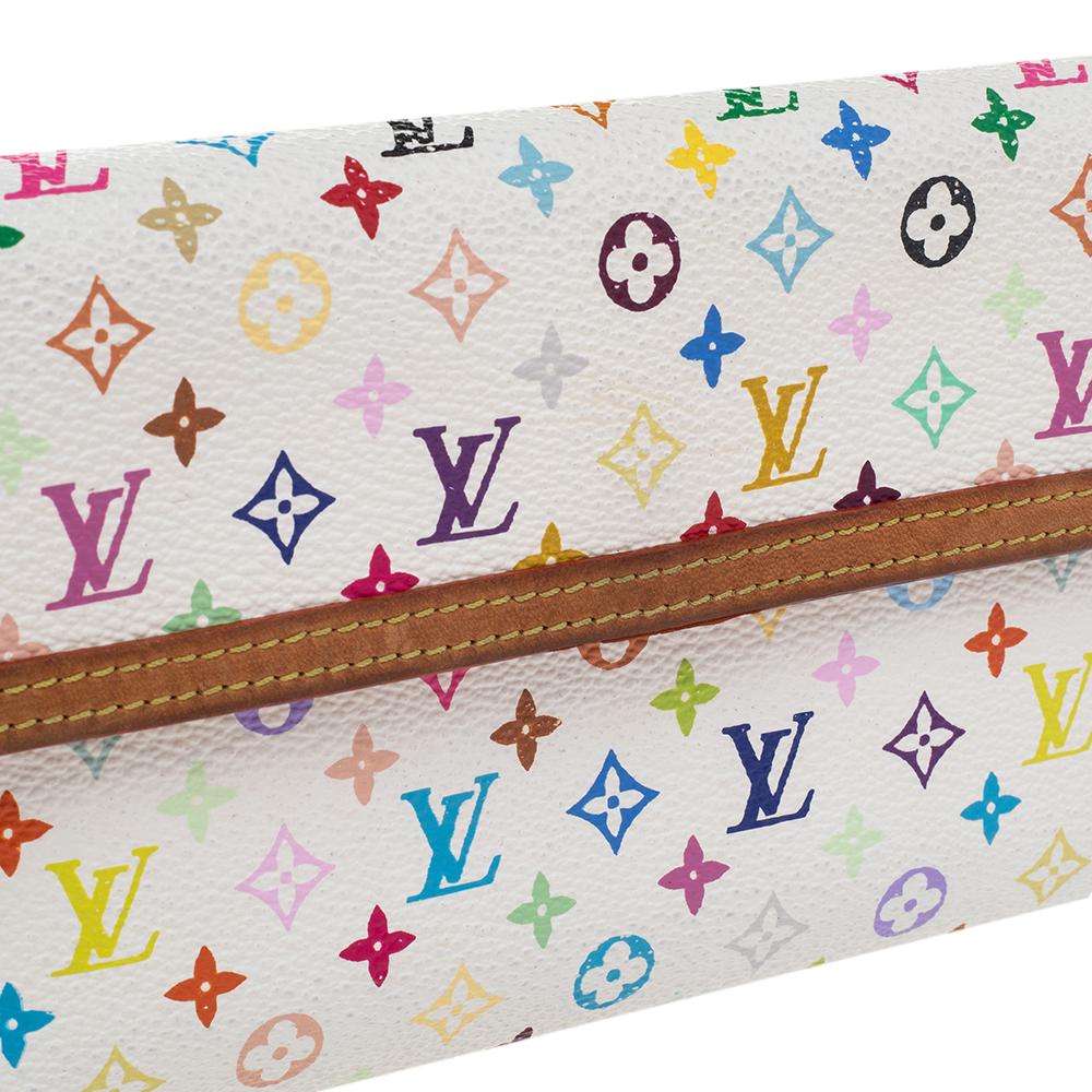 Louis Vuitton White Multicolore Canvas Porte Tresor International Wallet 5