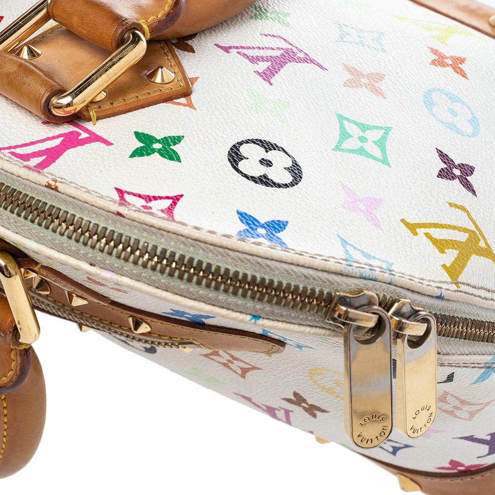 Louis Vuitton White Multicolore Monogram Canvas Alma PM Bag 8
