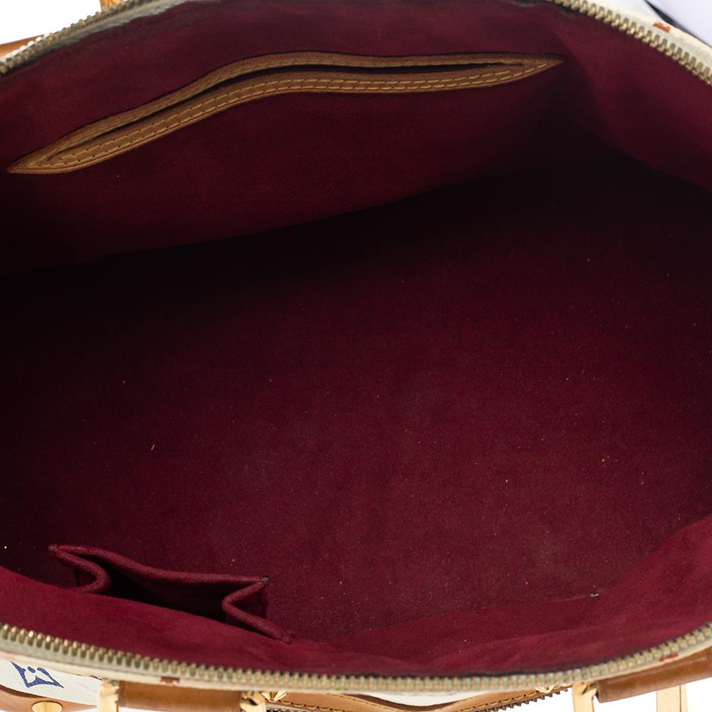 Louis Vuitton White Multicolore Monogram Canvas Alma PM Bag 9