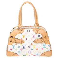 Takashi Murakami x Louis Vuitton White Monogram Multicolore Pochette  Cosmetique QJA0C91ZWB017