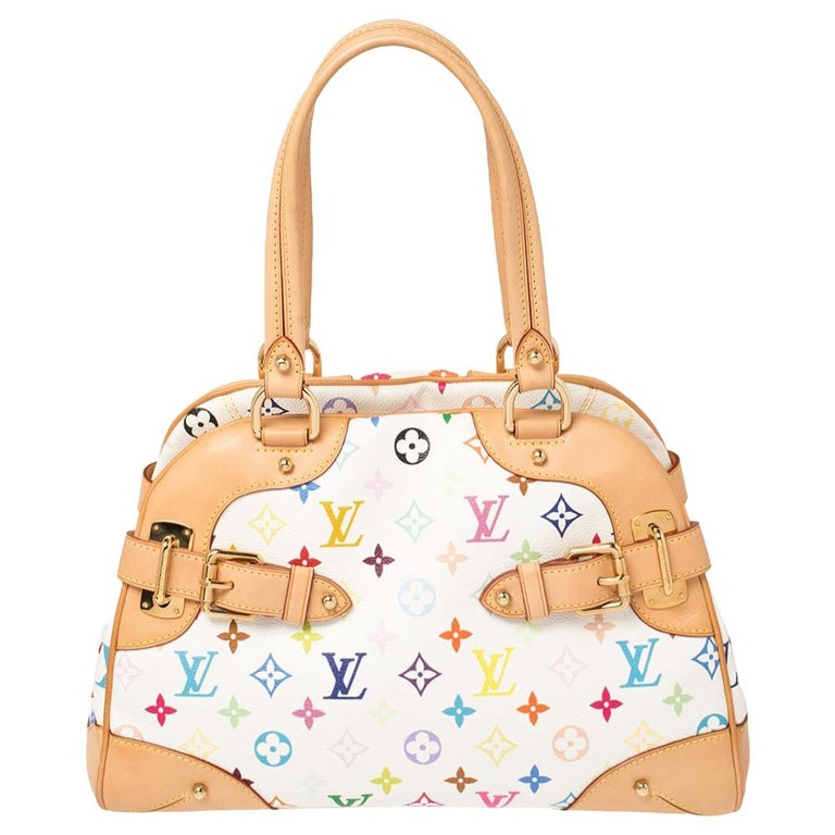 Louis Vuitton Claudia Bag in White Multicolore Monogram 2011 For Sale at  1stDibs