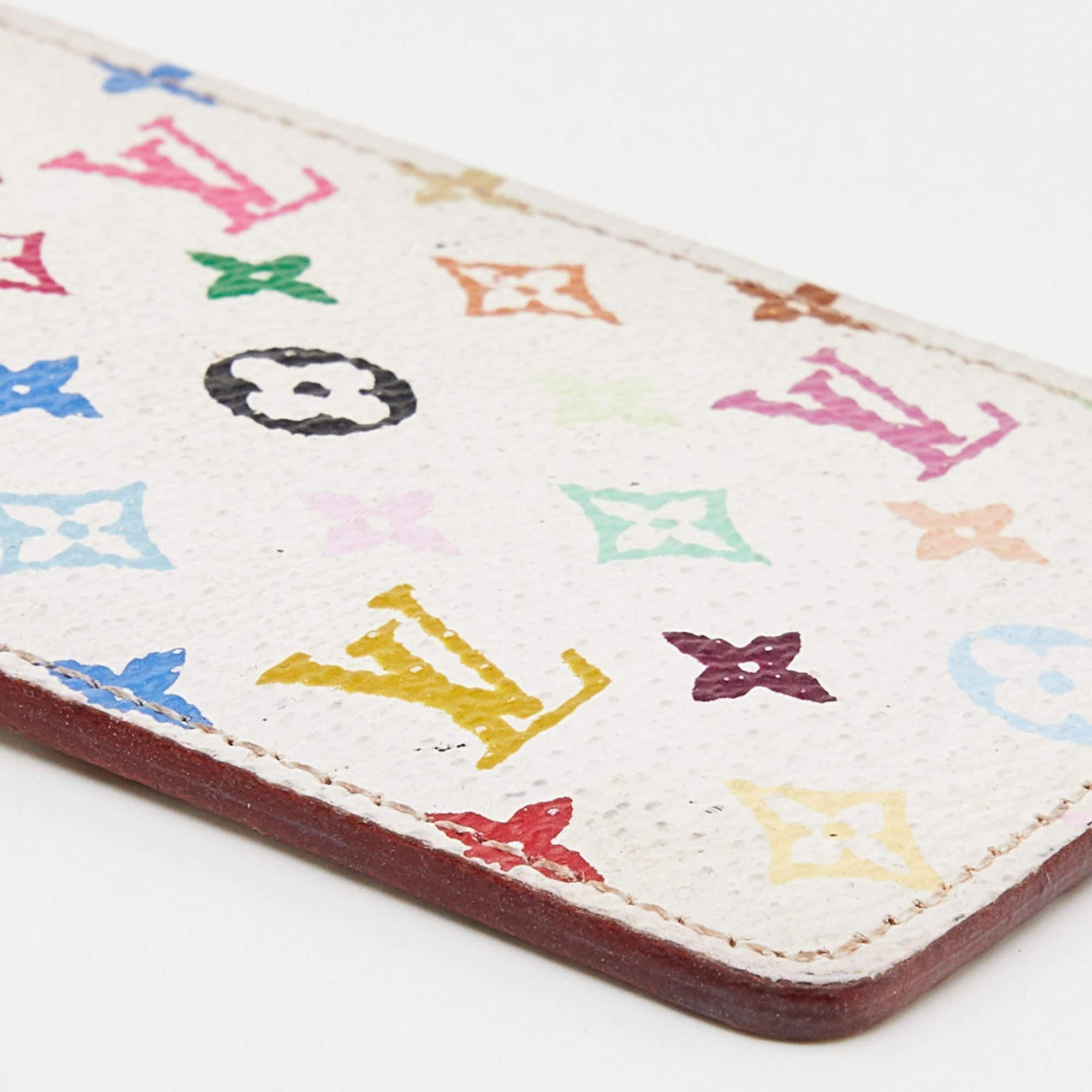 Louis Vuitton White Multicolore Monogram Canvas Etui Miroir Mirror Case 5