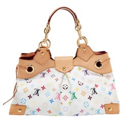 Takashi Murakami x Louis Vuitton White Monogram Multicolore Zippy  Continental QJA0FKWKWB002