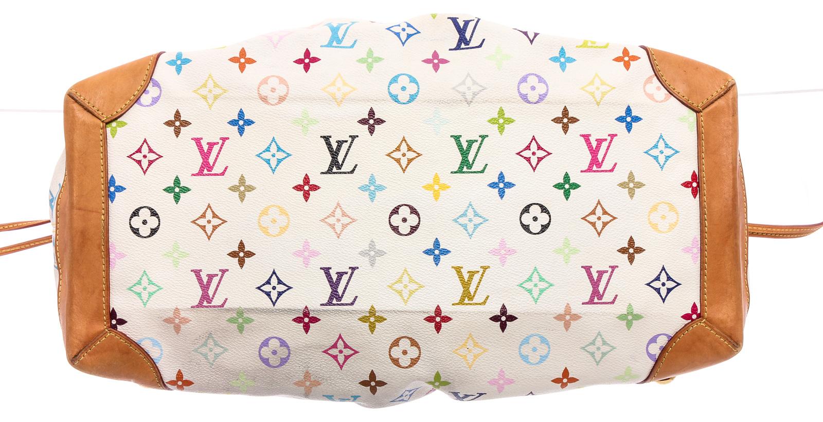 Women's Louis Vuitton White Multicolore Monogram Ursula Bag