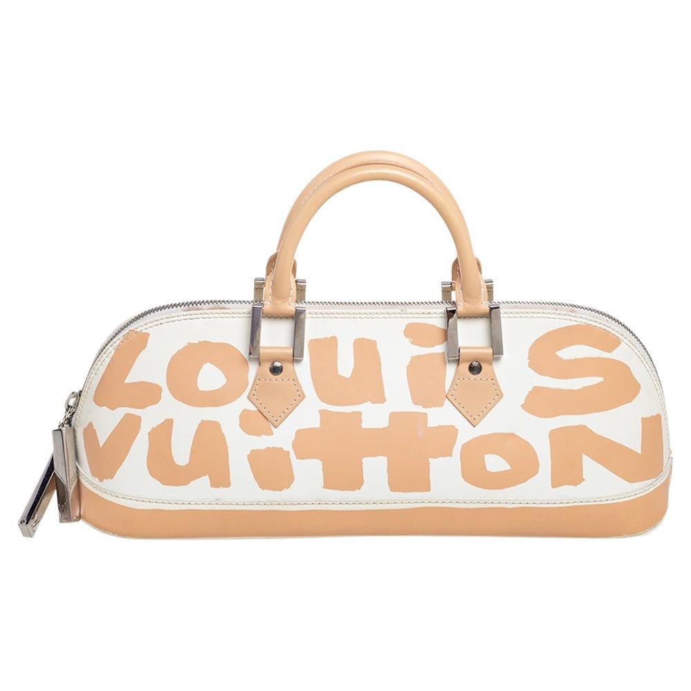 Louis Vuitton Limited Edition Glazed Leather Alma Graffiti MM Handbag