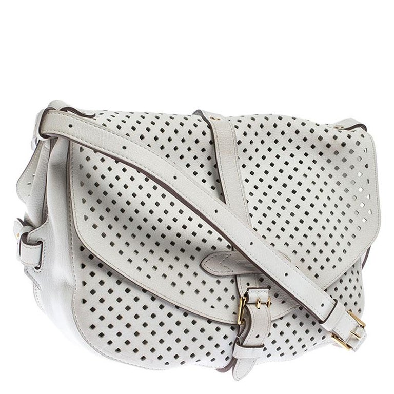 Louis Vuitton White Perforated Leather Limited Edition Saumur Bag Louis  Vuitton | The Luxury Closet
