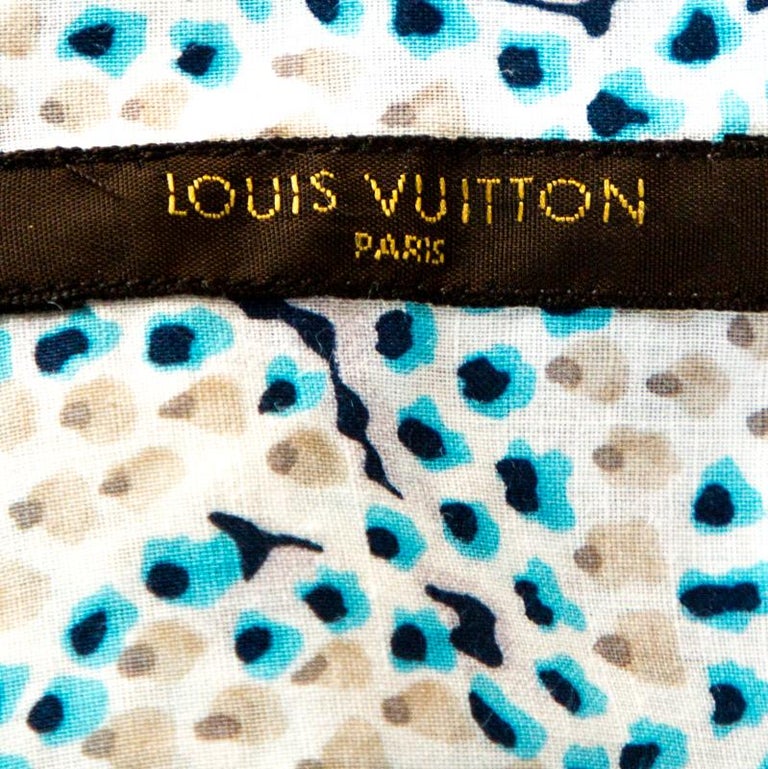 Louis Vuitton White Printed Cotton Blend Long Sleeve Shirt S Louis Vuitton  | The Luxury Closet