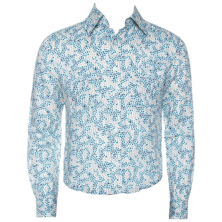 Louis Vuitton Blue And White Shirt - For Sale on 1stDibs