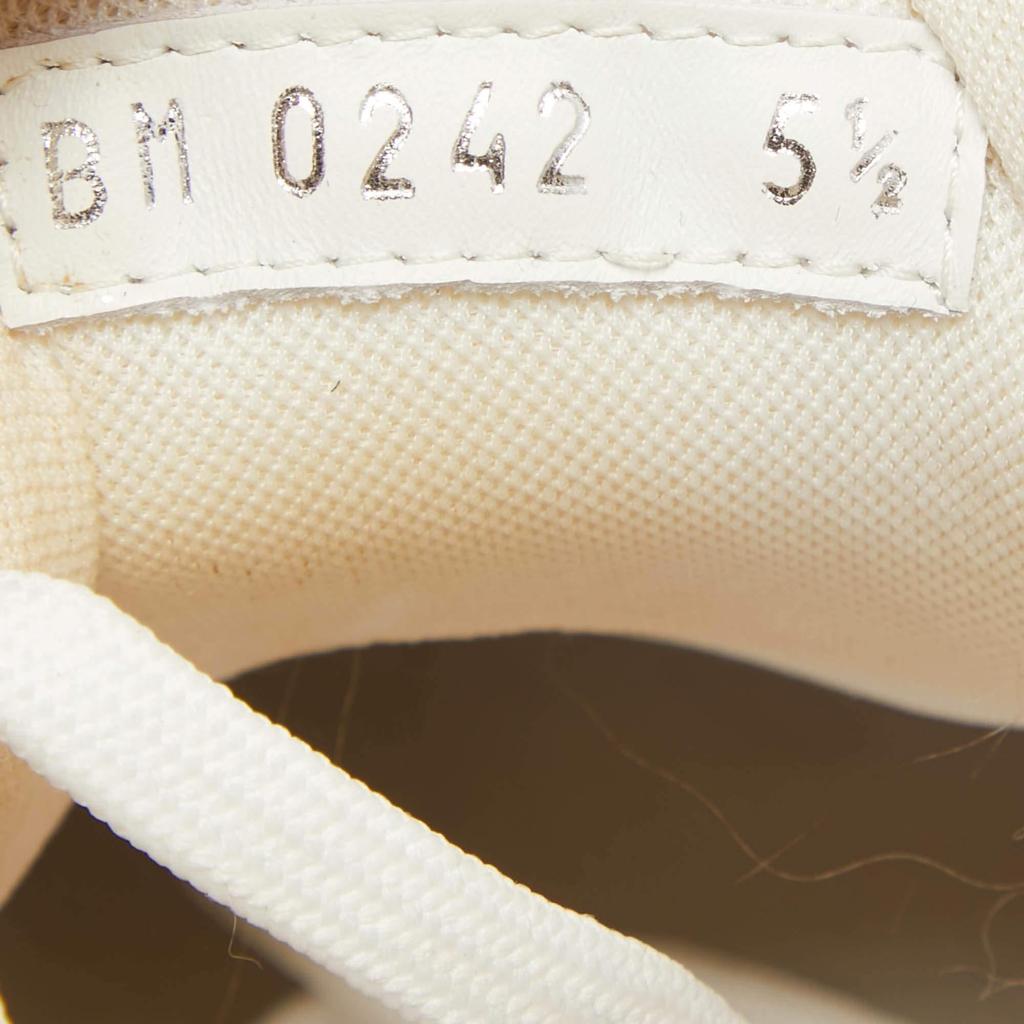 Louis Vuitton White/Red Leather LV Trainer Sneakers Size 39.5 3