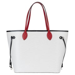 LOUIS VUITTON blanc rouge rouge Cuir Epi NEVERFULL MM Fourre-tout