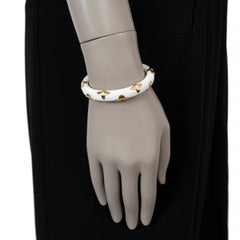 Bracciale LOUIS VUITTON in resina bianca DAILY MONOGRAM