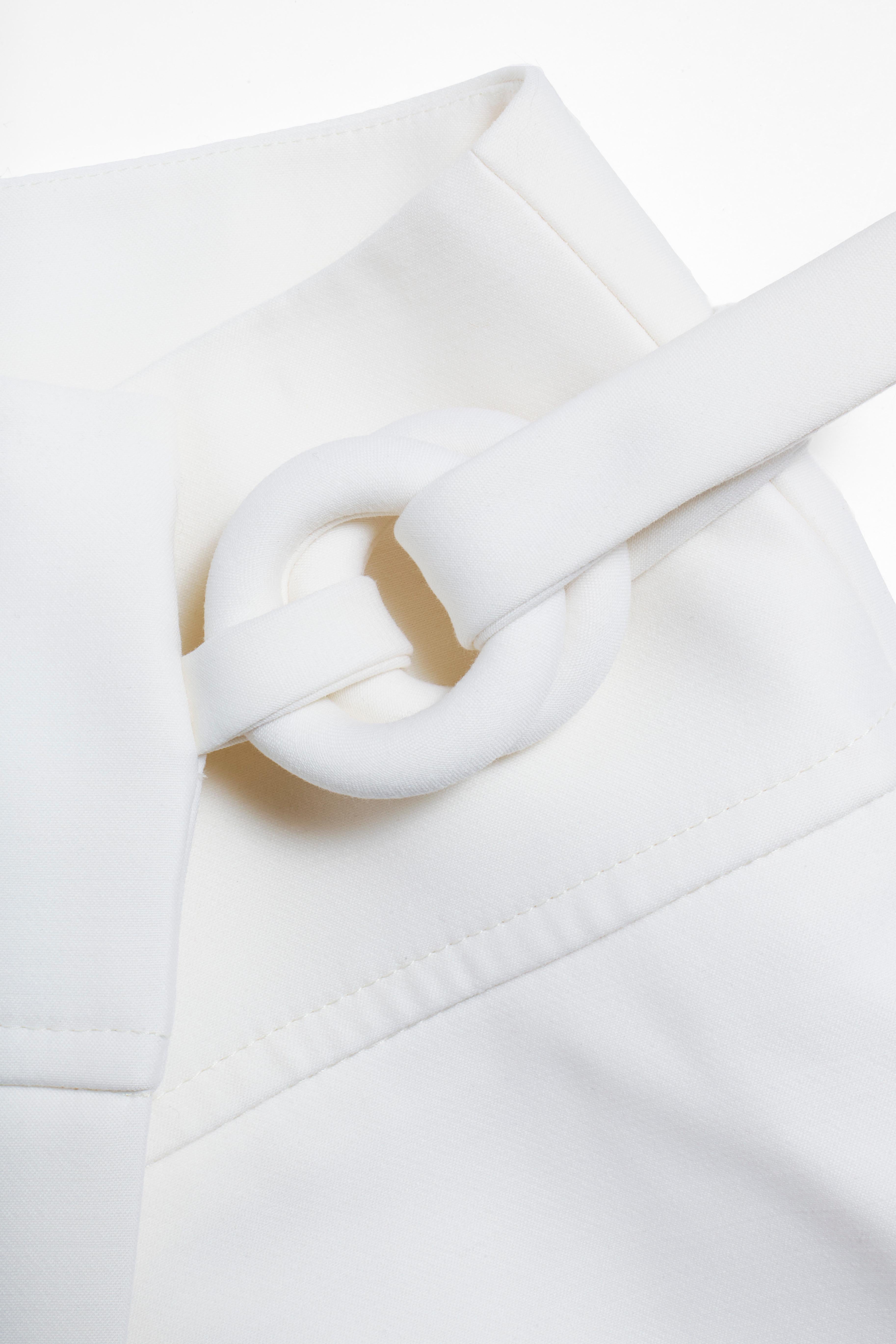 Minijupe A-Line à anneaux blancs de Louis Vuitton, printemps/été 2019 en vente 1