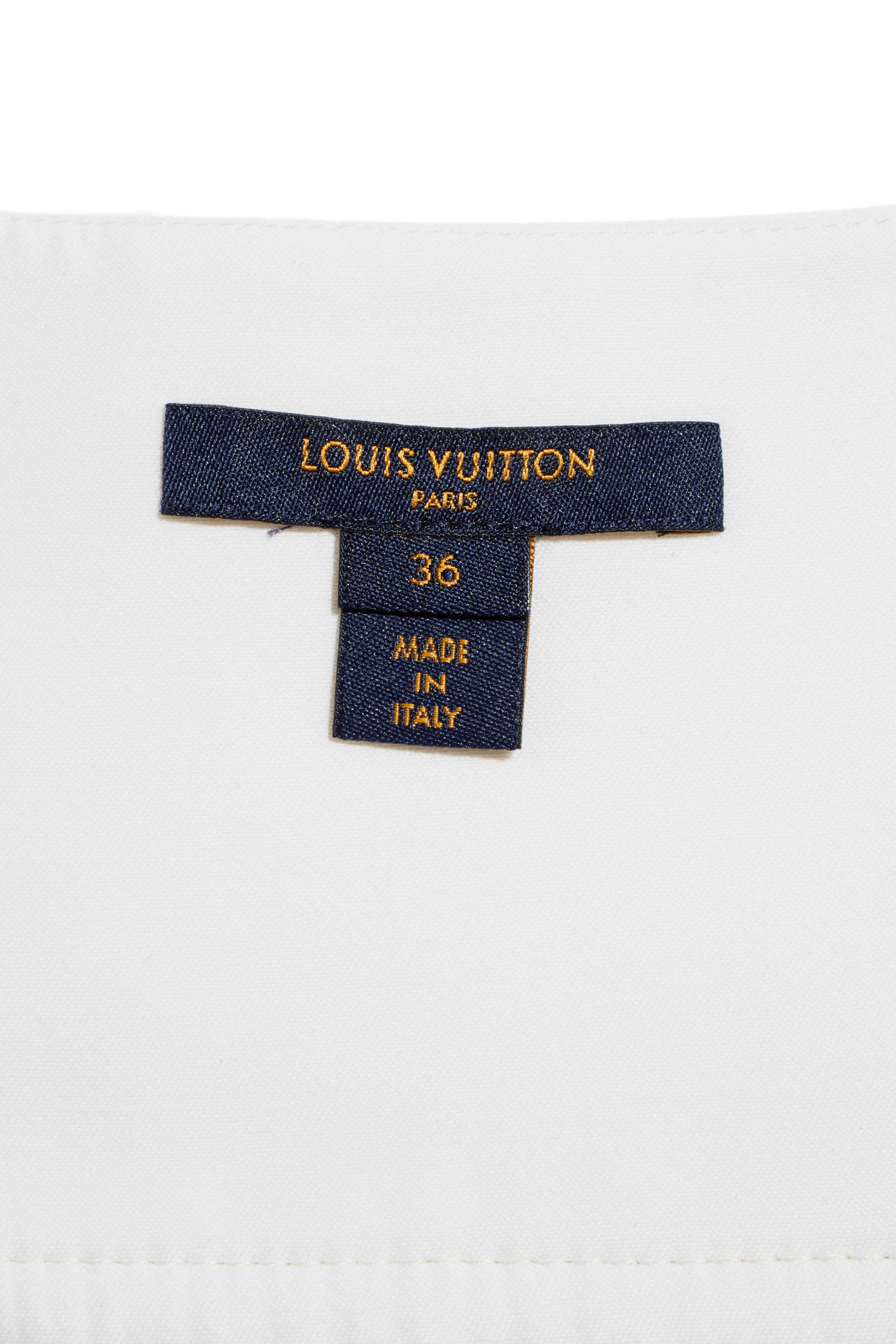 Minijupe A-Line à anneaux blancs de Louis Vuitton, printemps/été 2019 en vente 2
