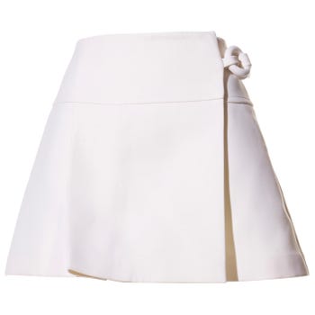 Louis Vuitton White Ring Detail A-Line Mini-Skirt, Spring/Summer 2019