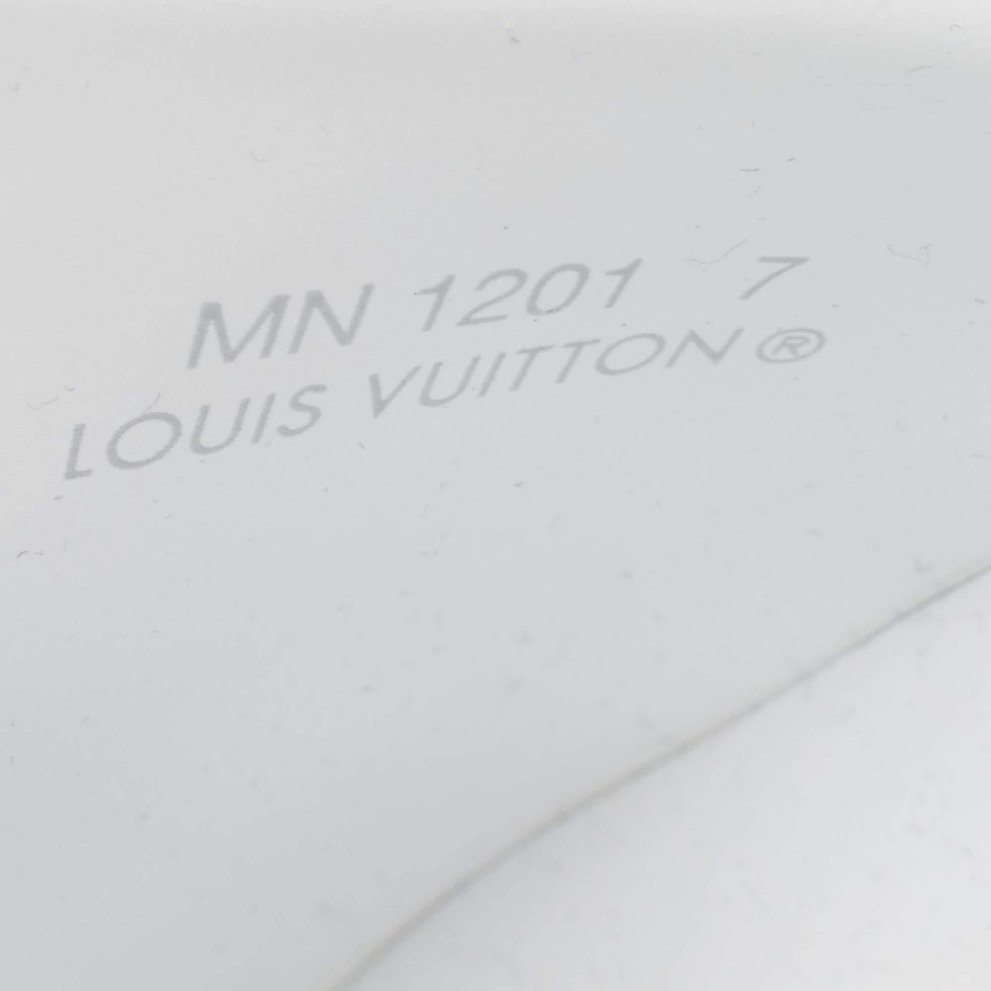 Louis Vuitton White Rubber Monogram Rubber Flat Slides Size 41 For Sale 5