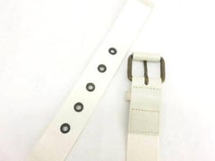 Louis Vuitton White ( Runway ) Leather 215668 Belt