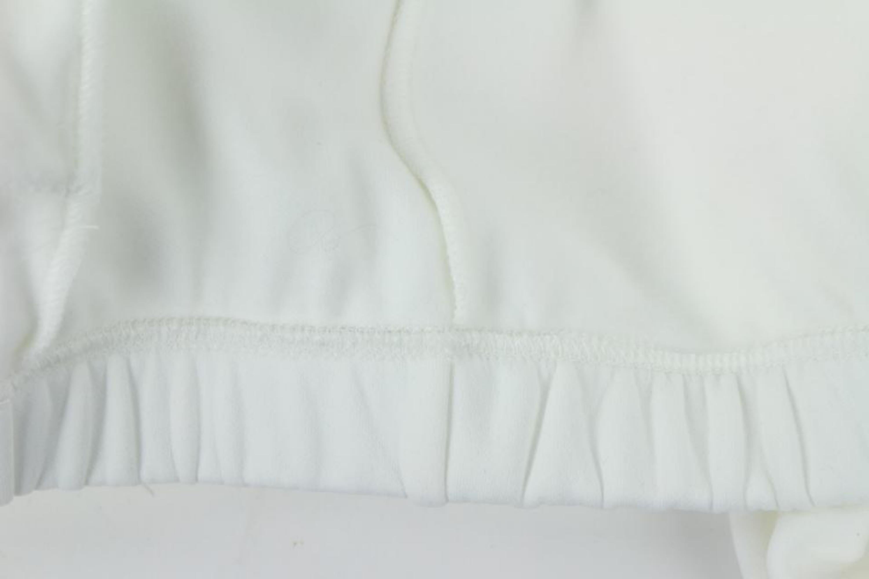 Louis Vuitton White (Runway) Virgil Patch Ss19 Sleeve Zip Up 14lz1023 Jacket For Sale 7