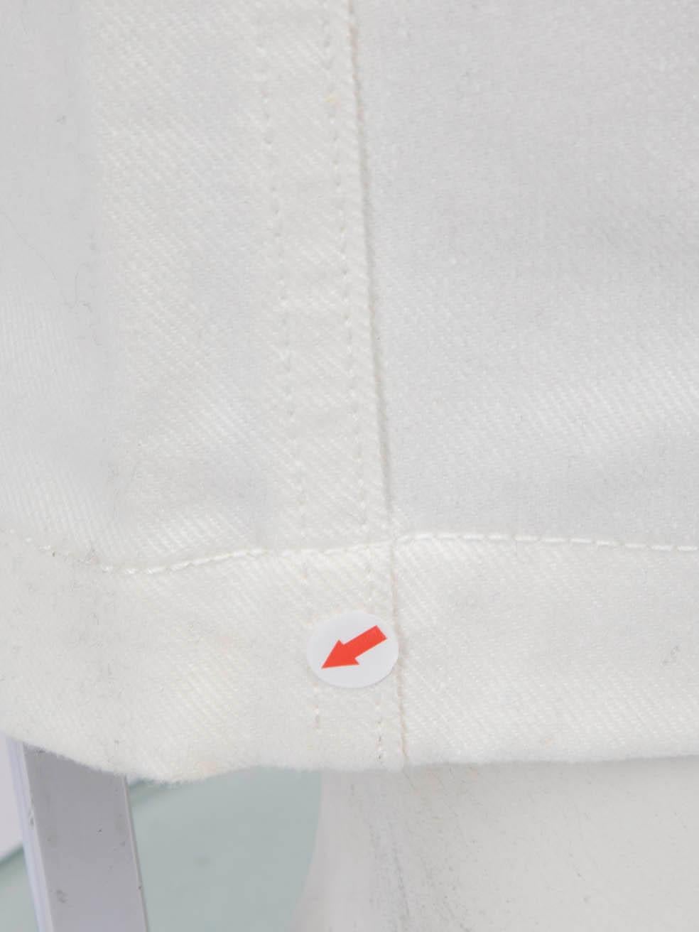 Louis Vuitton White Skinny High Rise Jeans Size XS 5