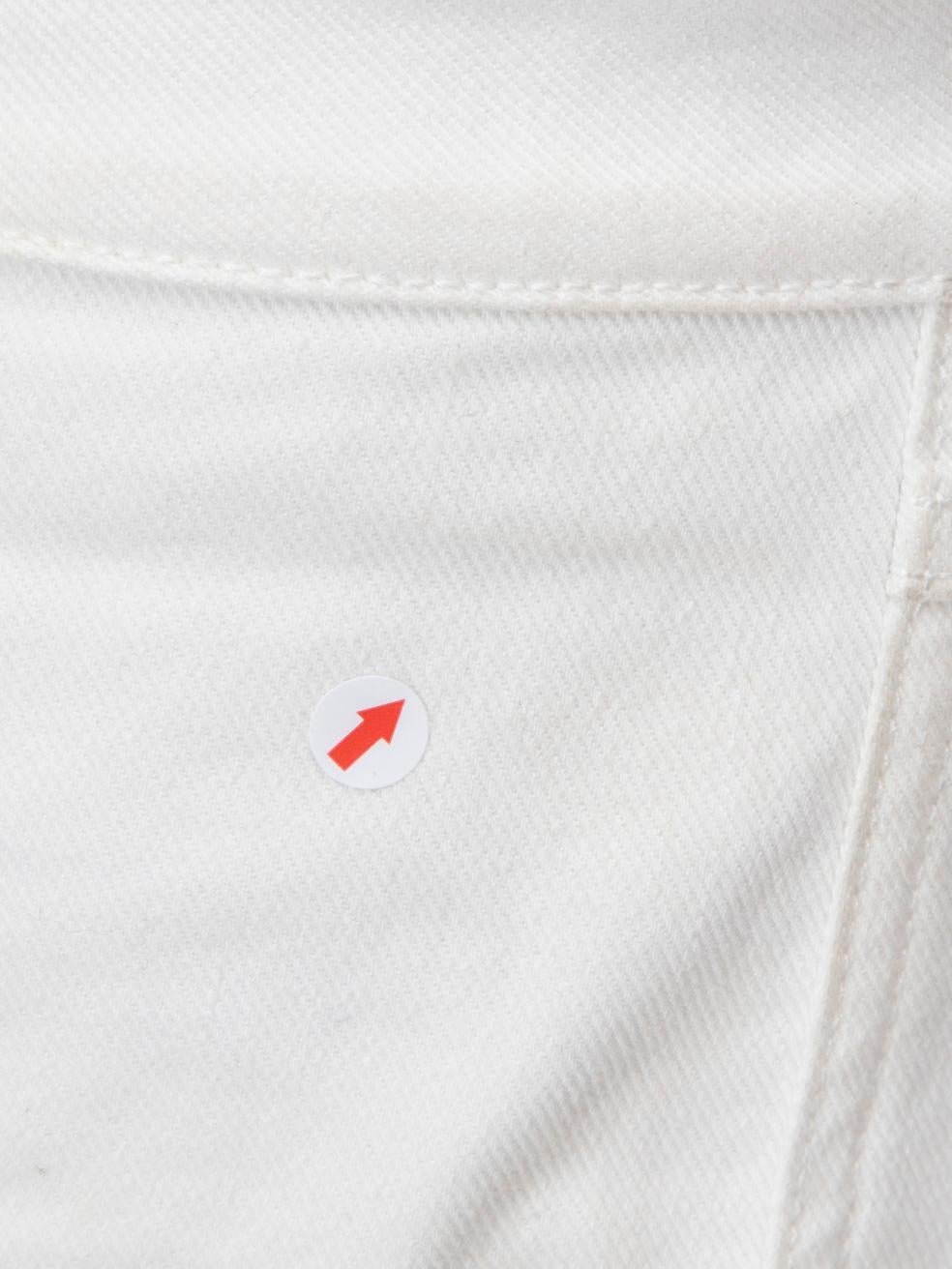 Louis Vuitton White Skinny High Rise Jeans Size XS 3