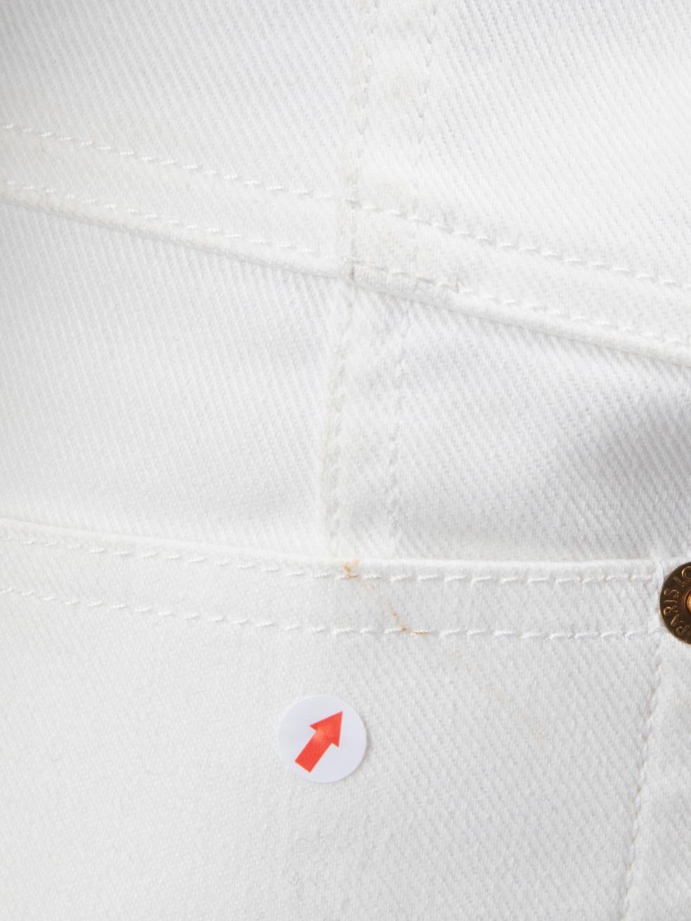 Louis Vuitton White Skinny High Rise Jeans Size XS 4