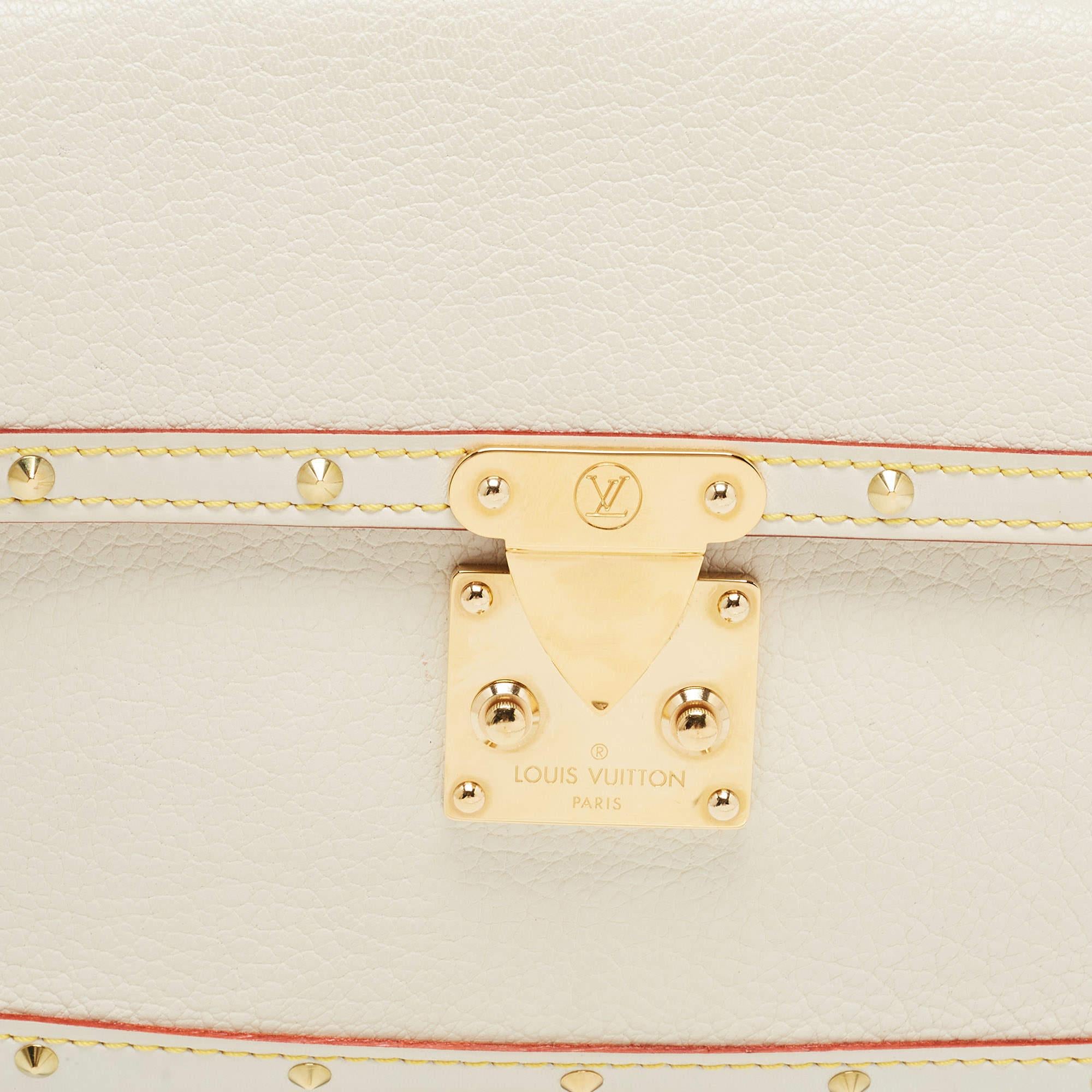 Louis Vuitton White Suhail Leather L'Aimable Bag 2