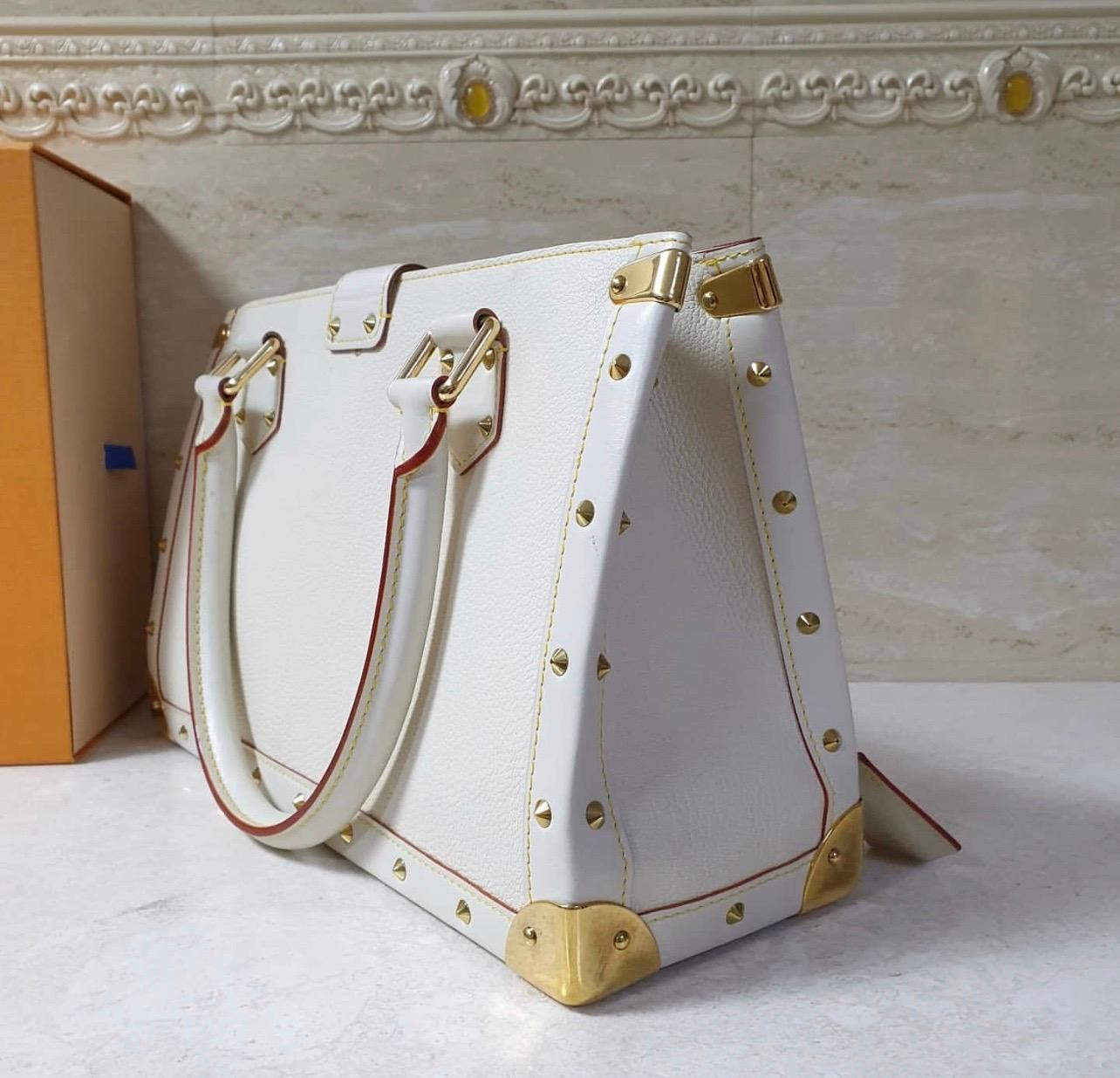 Louis Vuitton Weiß Suhali Le Fabuleux Tasche (Grau)