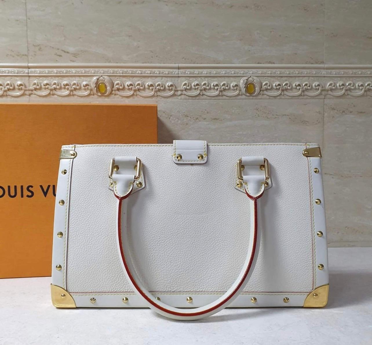 Louis Vuitton Weiß Suhali Le Fabuleux Tasche Damen