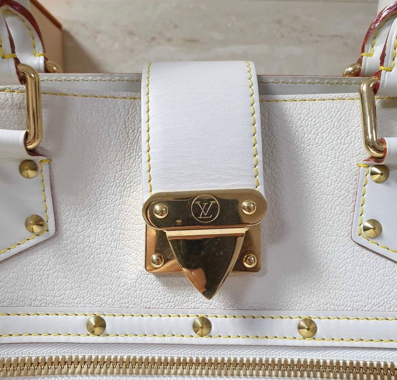 Louis Vuitton Weiß Suhali Le Fabuleux Tasche 1