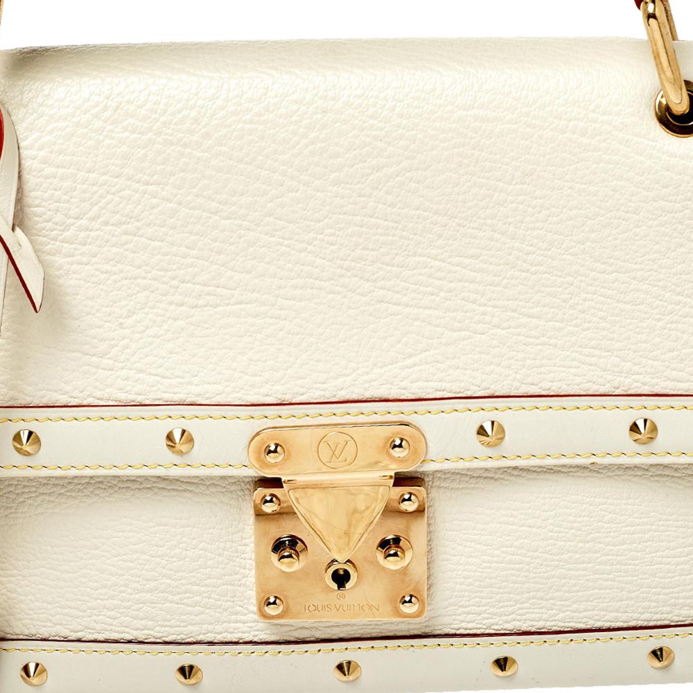 Louis Vuitton White Suhali Leather L’Aimable Bag 4