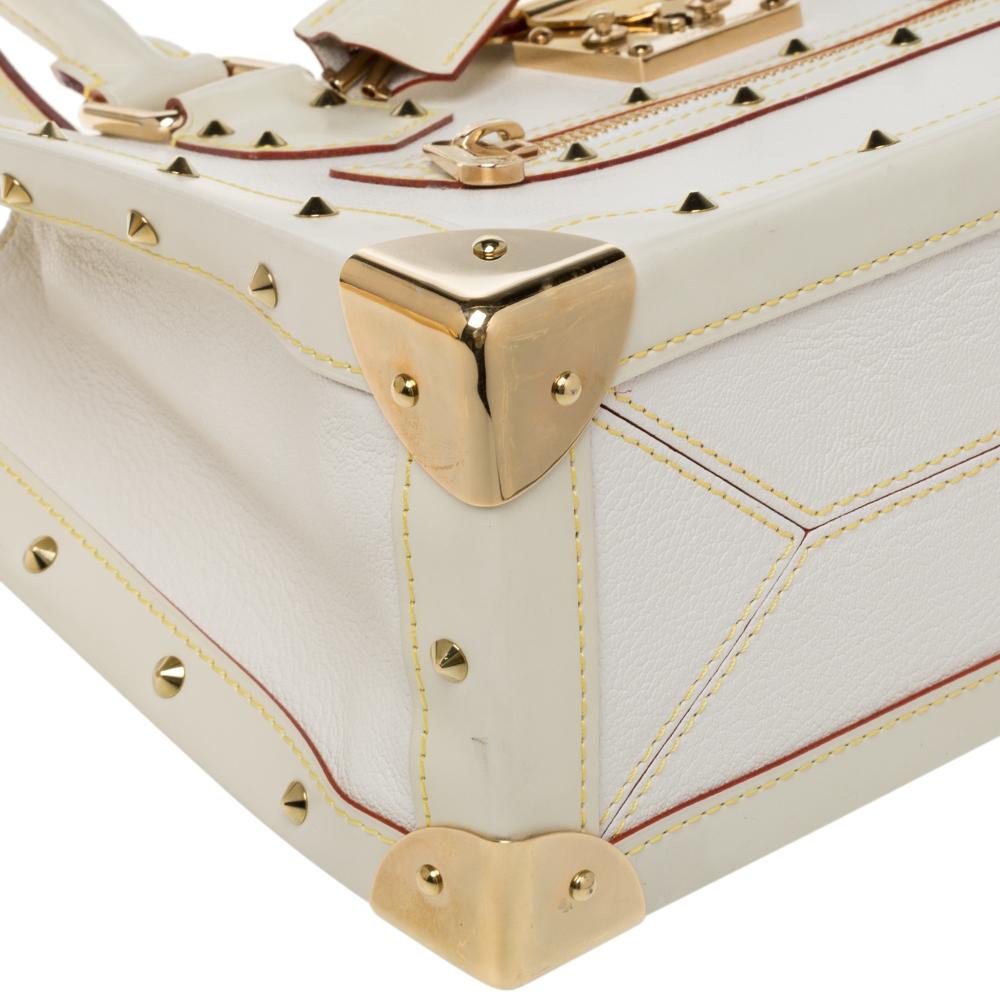 Louis Vuitton White Suhali Leather Le Fabuleux Bag 3